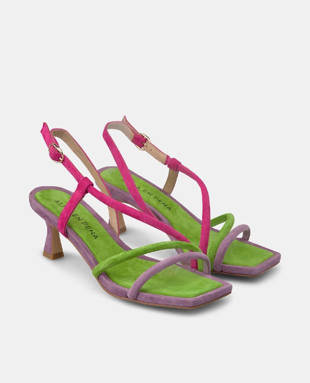 Alma en pena SANDALIA TIRAS MULTICOLOR Última moda