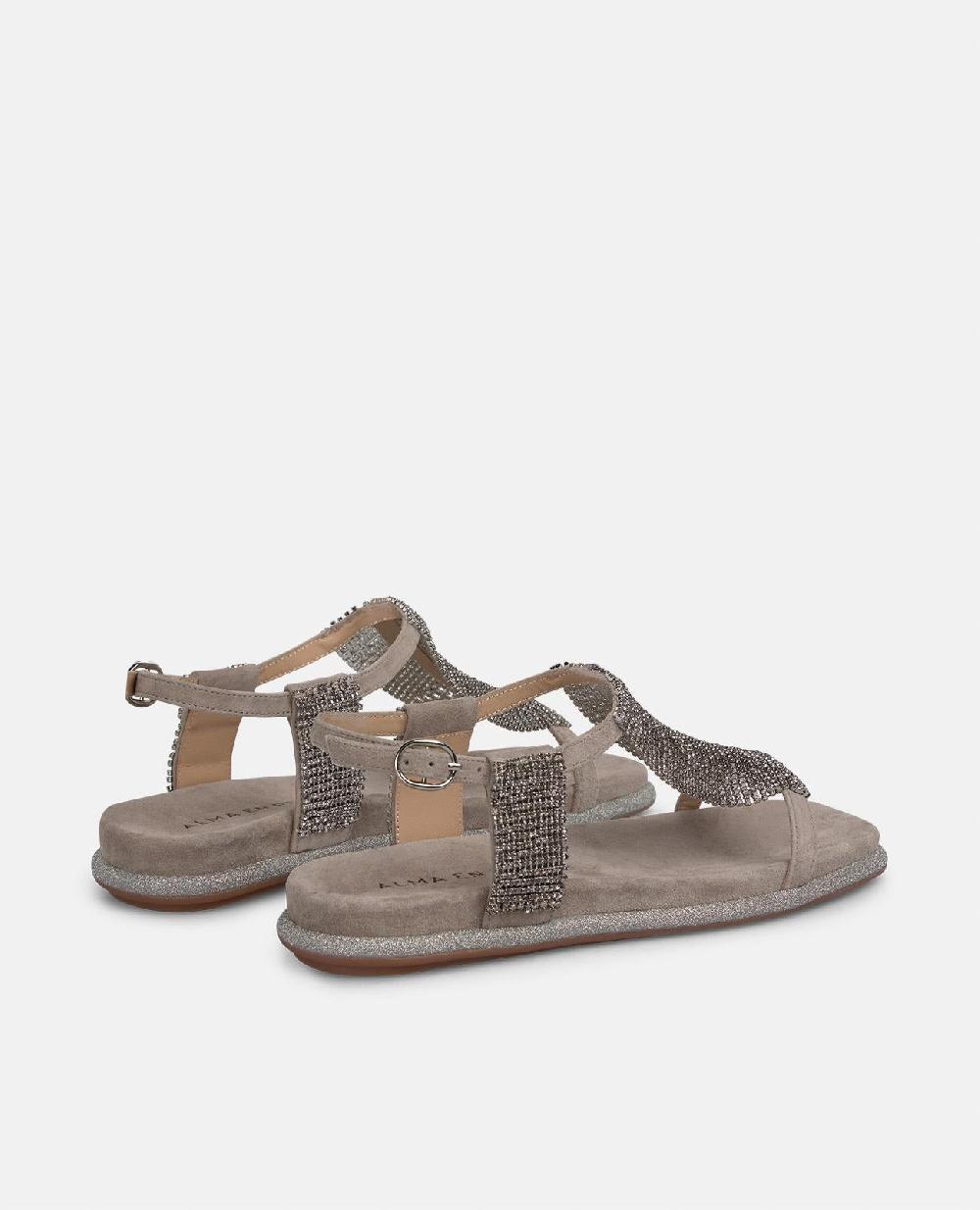 Alma en pena SANDALIA PLANA RED PEDRERÍA En oferta