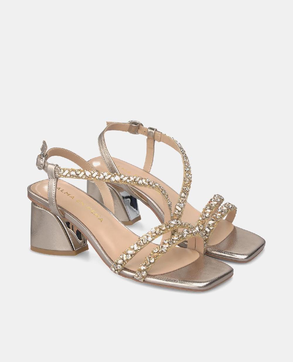 Alma en pena SANDALIA TIRAS PEDRERÍA En oferta