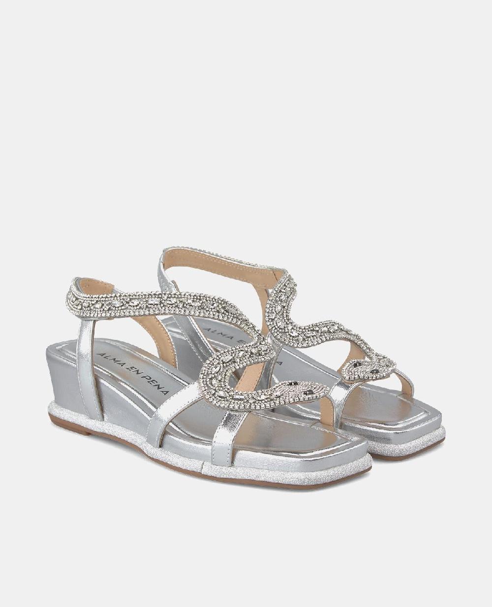 Alma en pena SANDALIA CUÑA SERPIENTE Oferta exclusiva