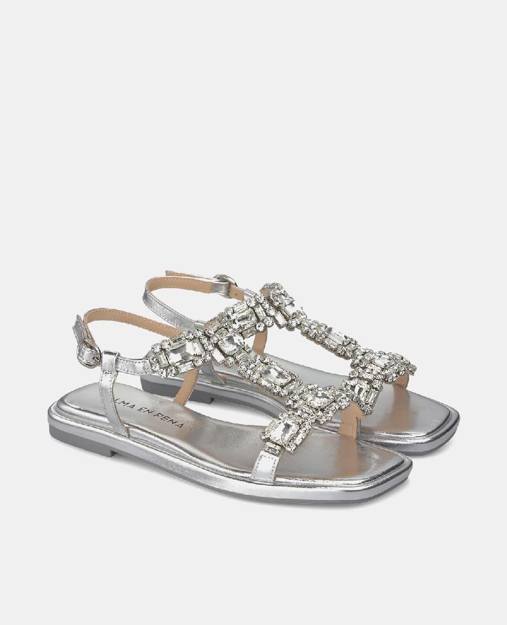 Alma en pena SANDALIA PLANA PEDRERÍA En oferta
