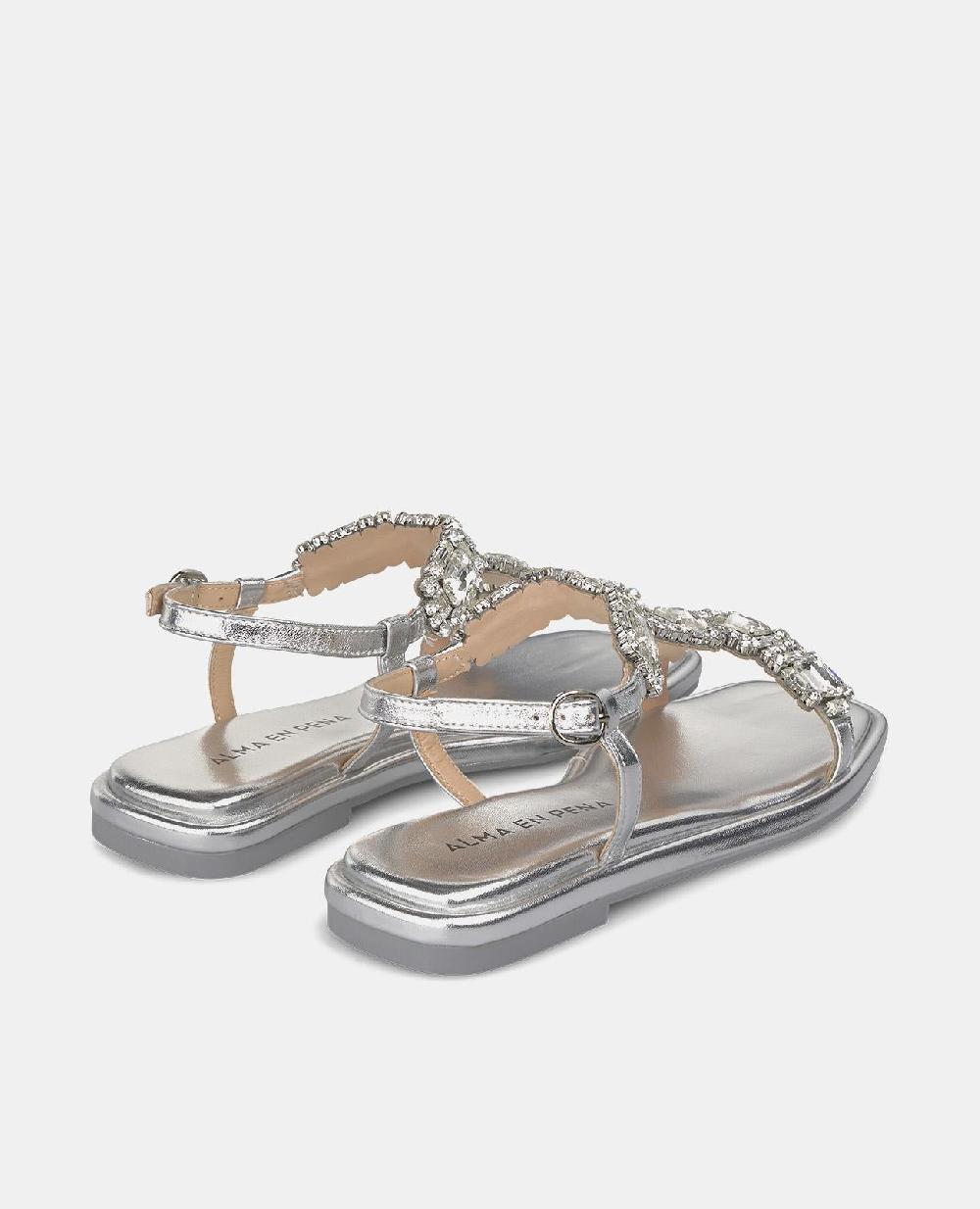 Alma en pena SANDALIA PLANA PEDRERÍA En oferta
