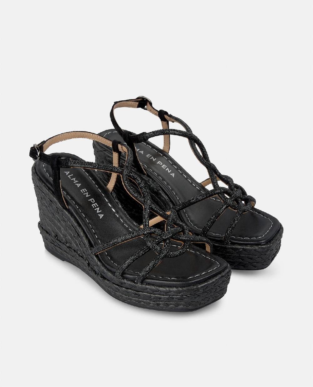 Alma en pena CUÑA TIRAS ENTRELAZADAS Rebajas online