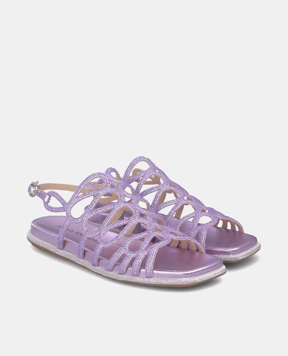 Alma en pena SANDALIA PLANA BRILLOS ENTRELAZADOS Rebajas top