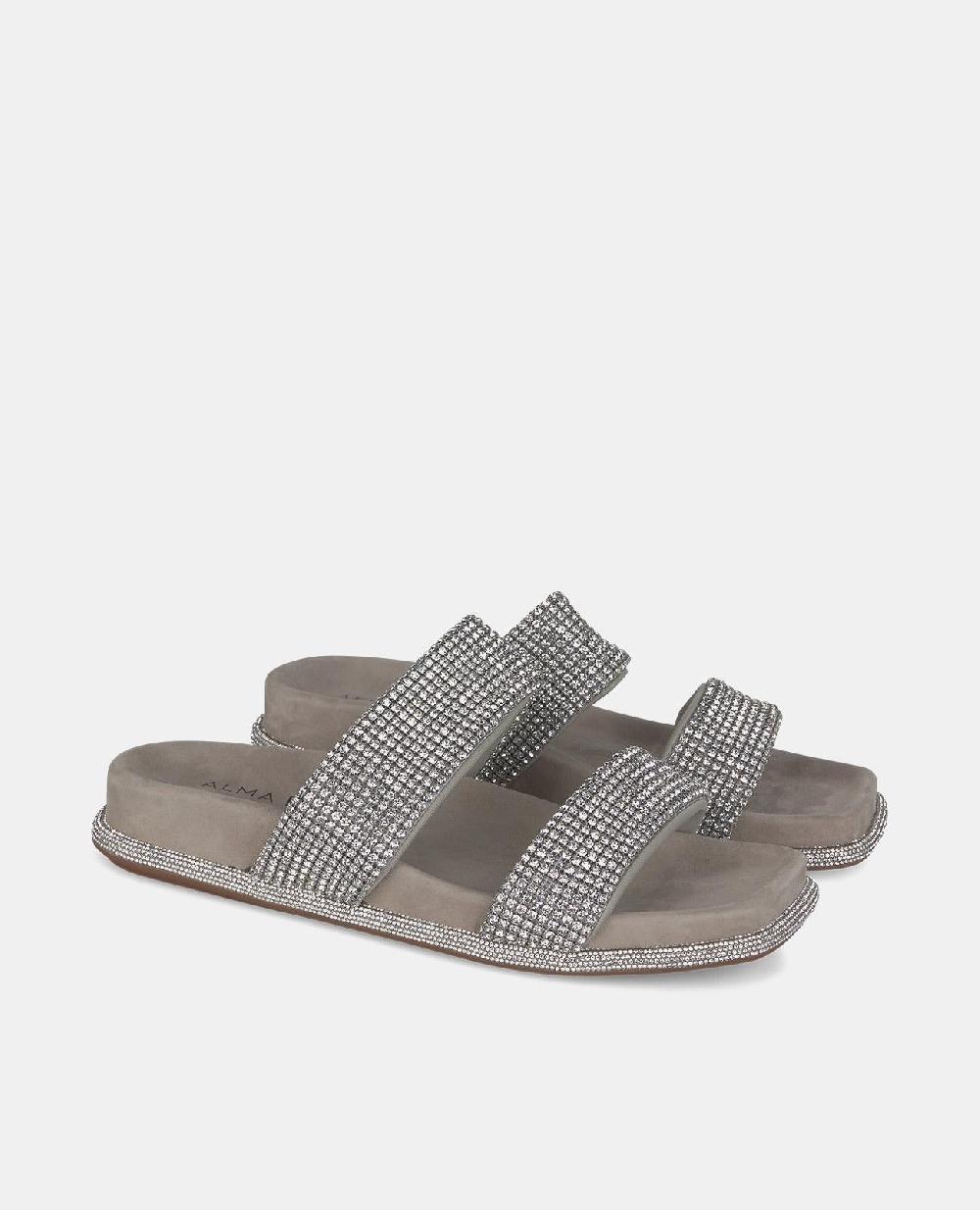 Alma en pena SANDALIA PLANA TIRAS STRASS Ofertas de temporada