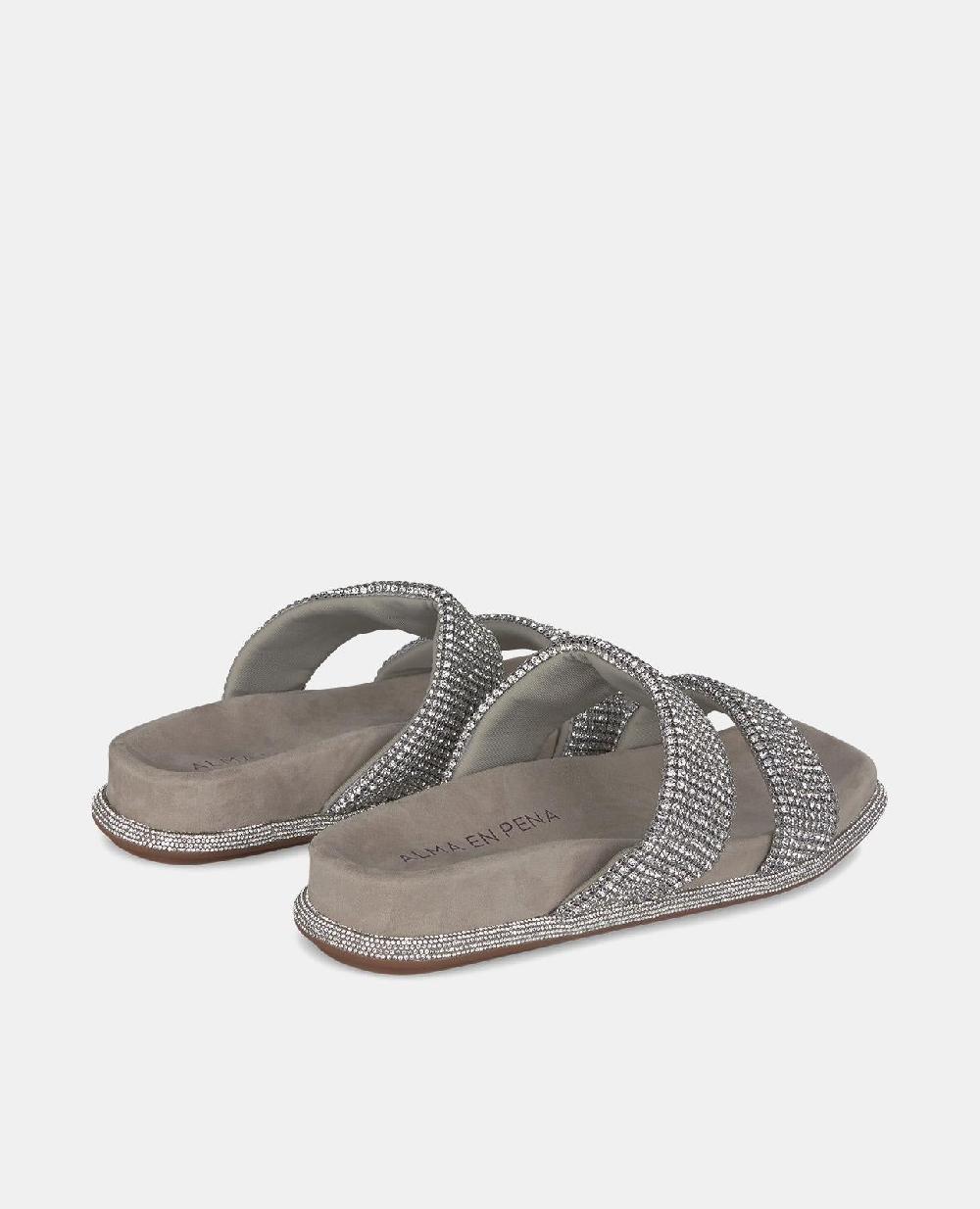 Alma en pena SANDALIA PLANA TIRAS STRASS Ofertas de temporada