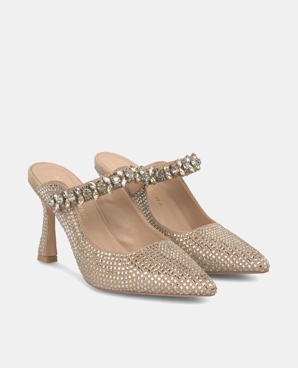 Alma en pena ZAPATO TACÓN DESTALONADO PEDRERÍA Rebajas de fin de temporada