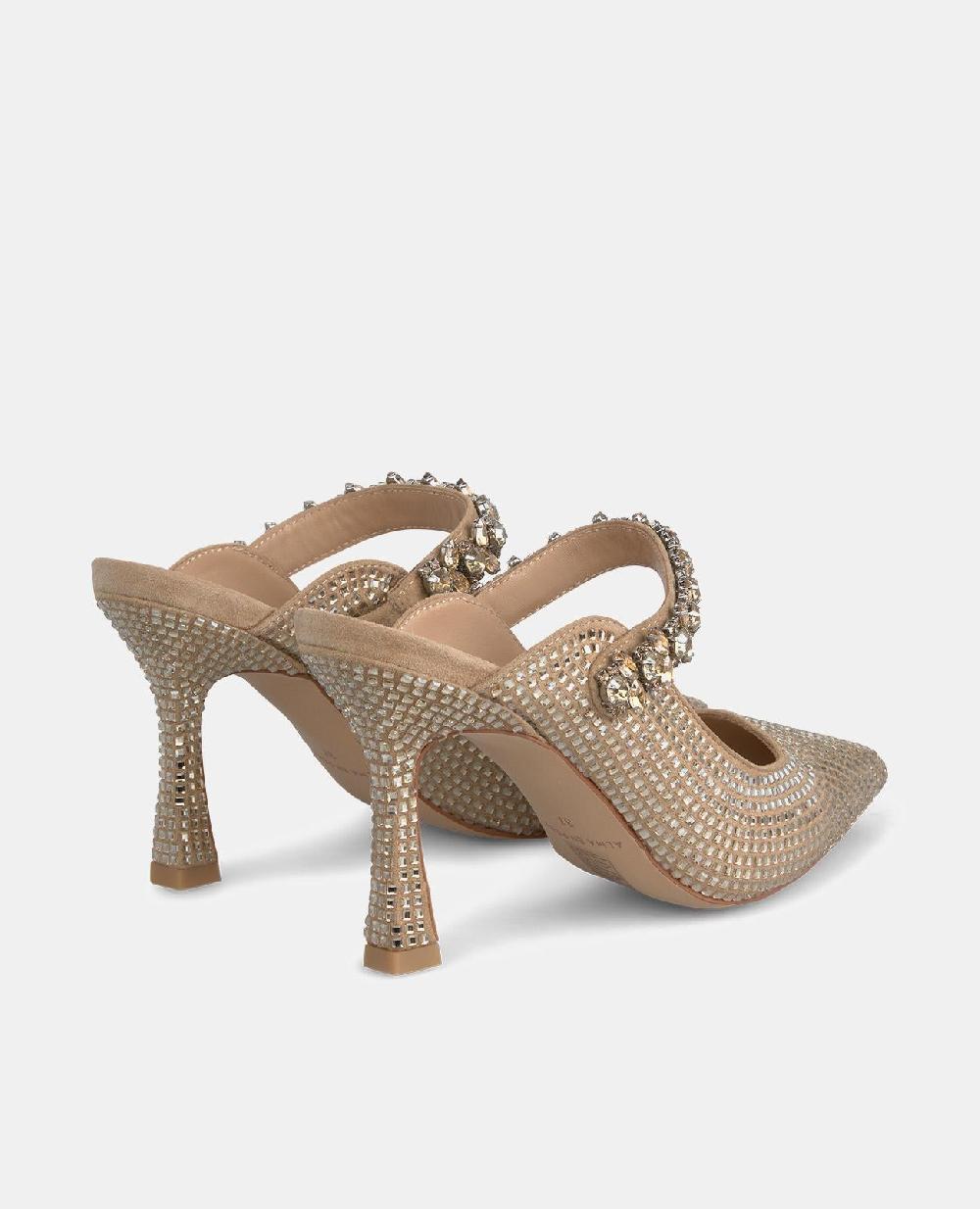 Alma en pena ZAPATO TACÓN DESTALONADO PEDRERÍA Rebajas de fin de temporada