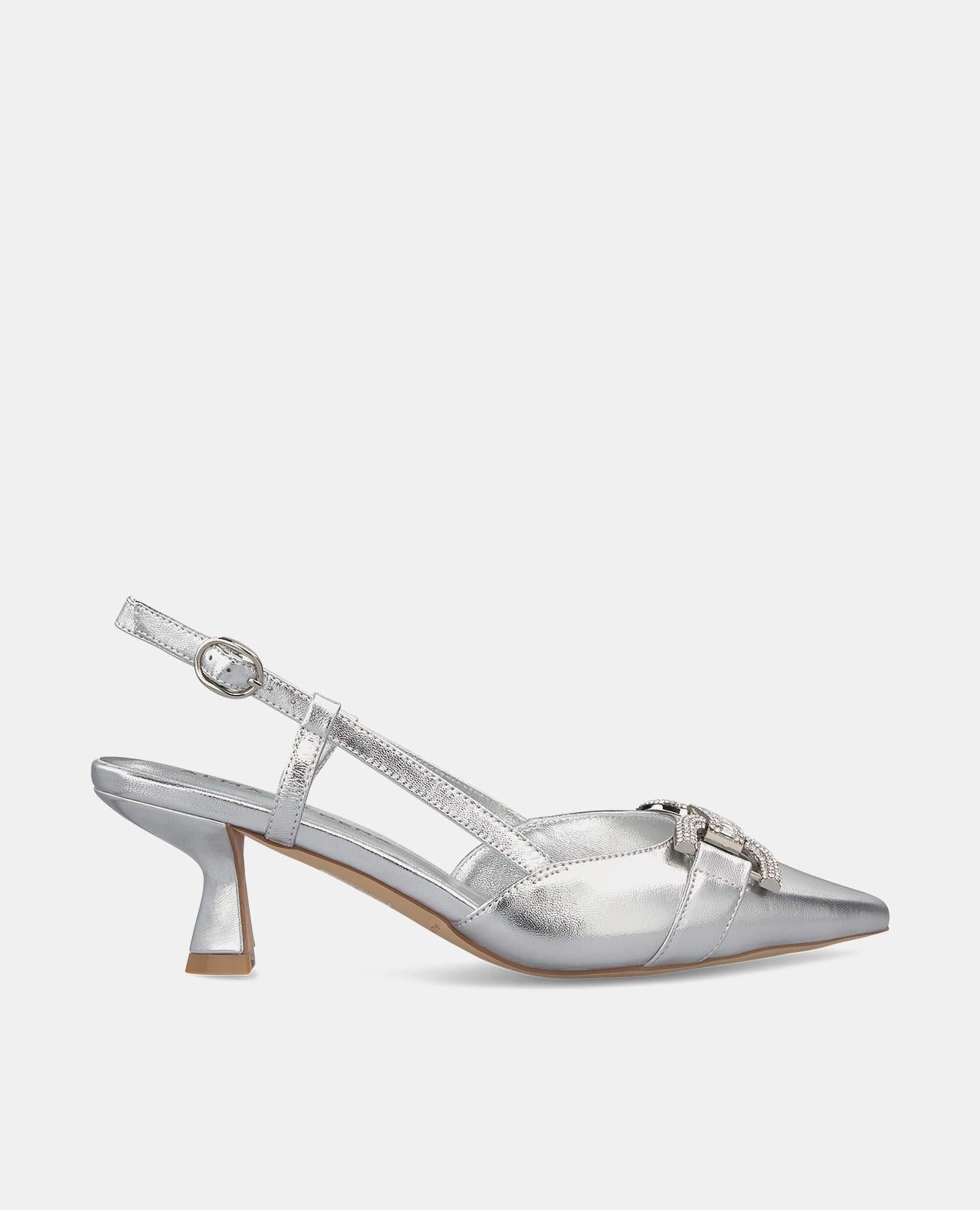 Alma en pena ZAPATO TACÓN ESTRIBO PEDRERÍA