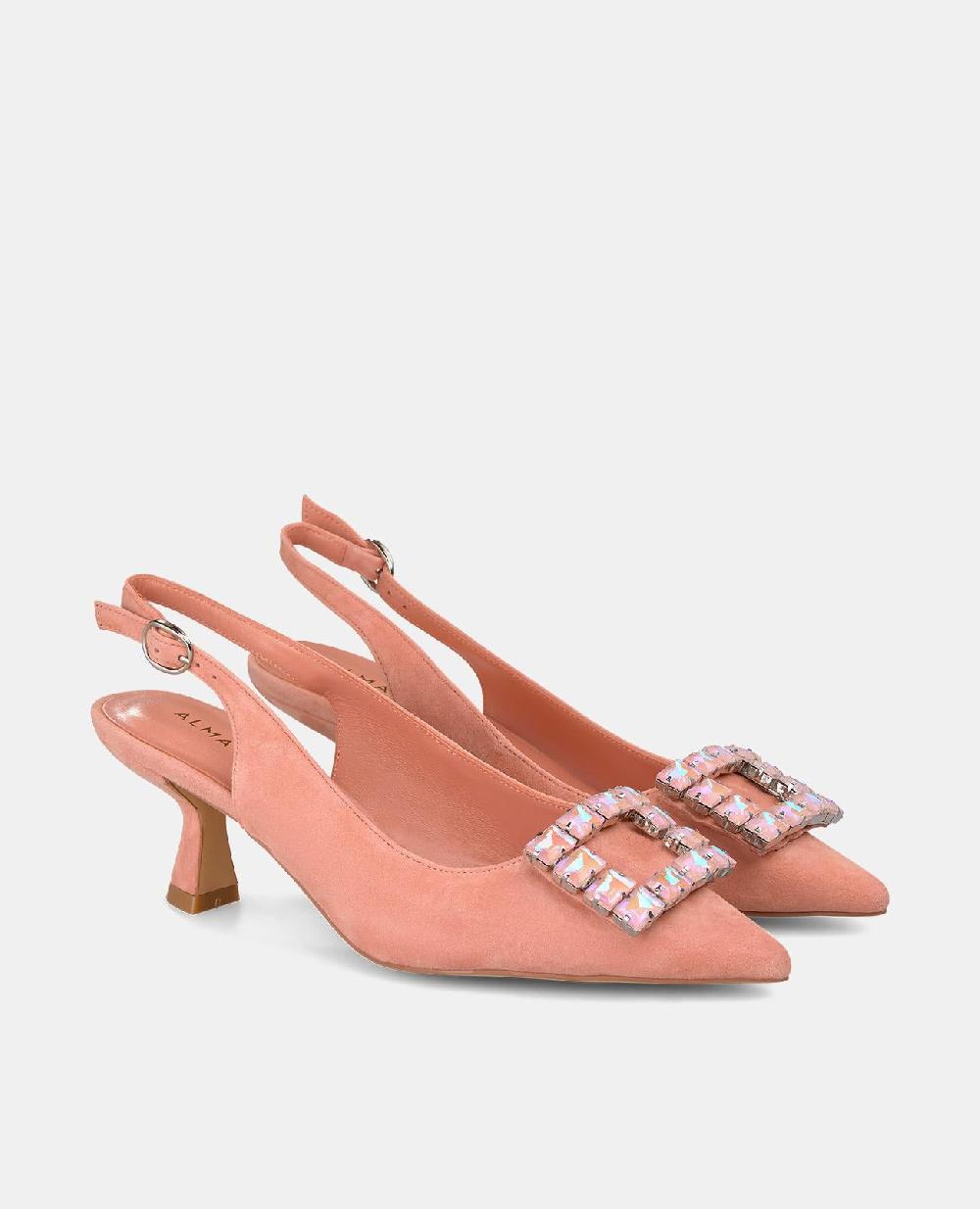 Alma en pena ZAPATO TACÓN ADORNO CUADRADO Grandes descuentos