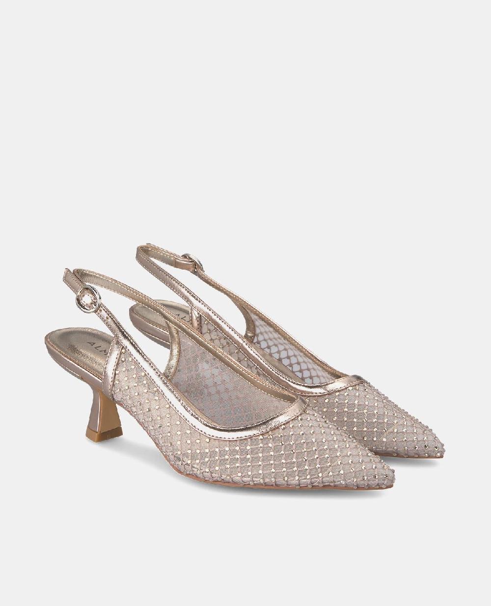 Alma en pena ZAPATO MALLA TACÓN CHUPETE Envío internacional gratuito
