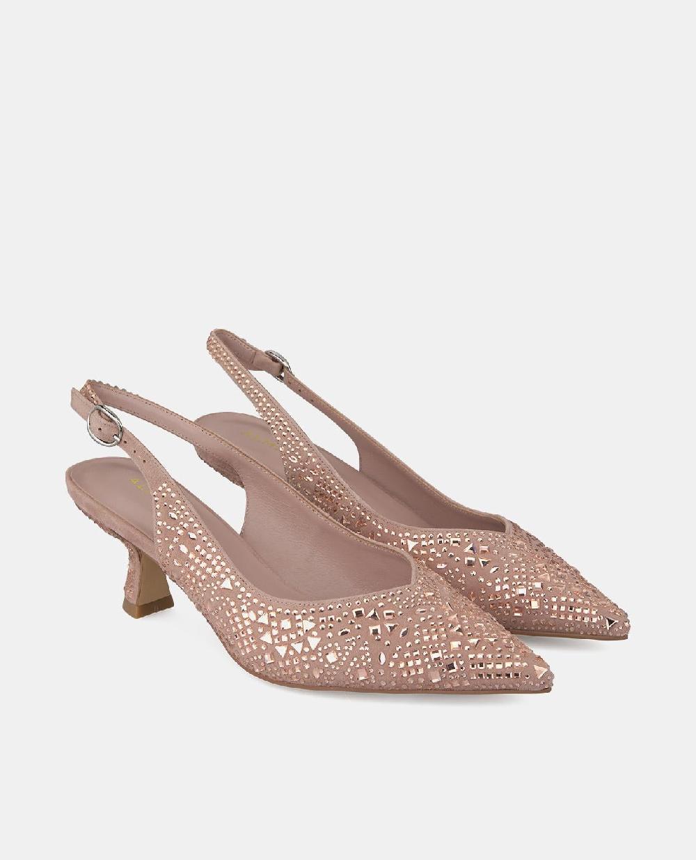 Alma en pena ZAPATO TACÓN CHUPETE CRISTALES Tienda de fábrica