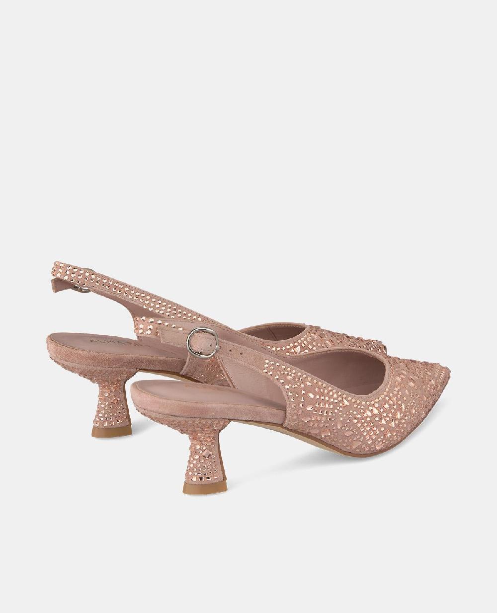 Alma en pena ZAPATO TACÓN CHUPETE CRISTALES Tienda de fábrica