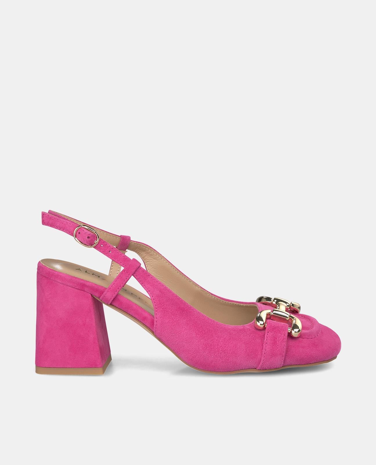 Alma en pena ZAPATO TACÓN CUADRADO HEBILLA