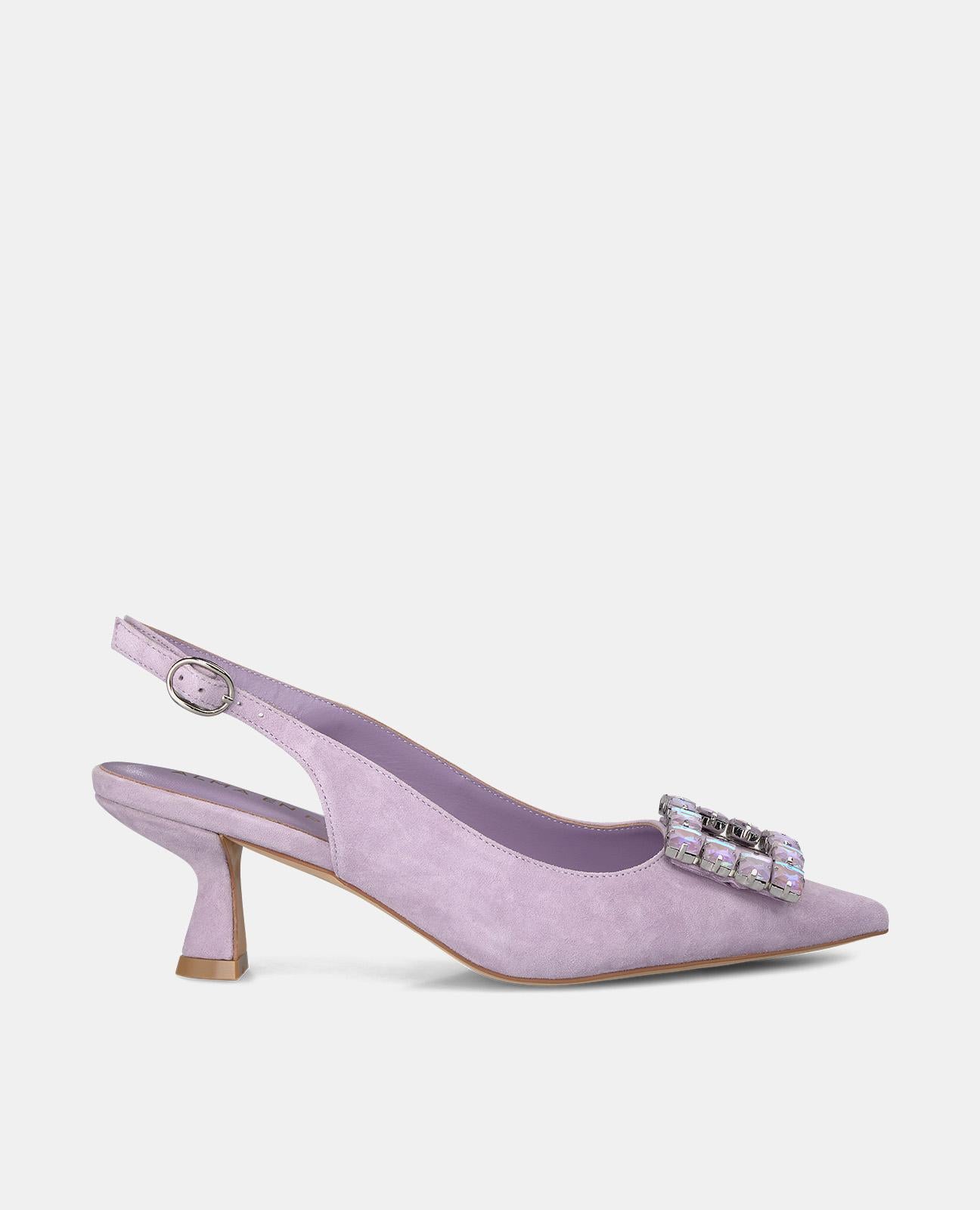 Alma en pena ZAPATO TACÓN ADORNO CUADRADO