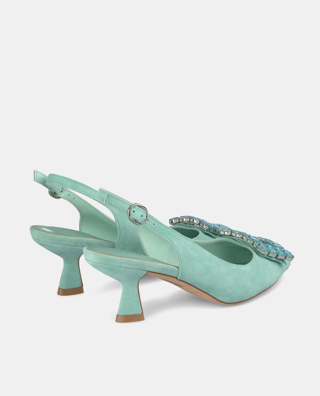 Alma en pena ZAPATO TACÓN ADORNO CUADRADO En oferta