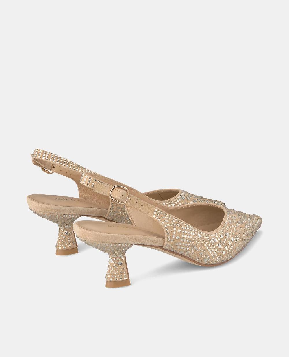 Alma en pena ZAPATO TACÓN CHUPETE CRISTALES Última moda