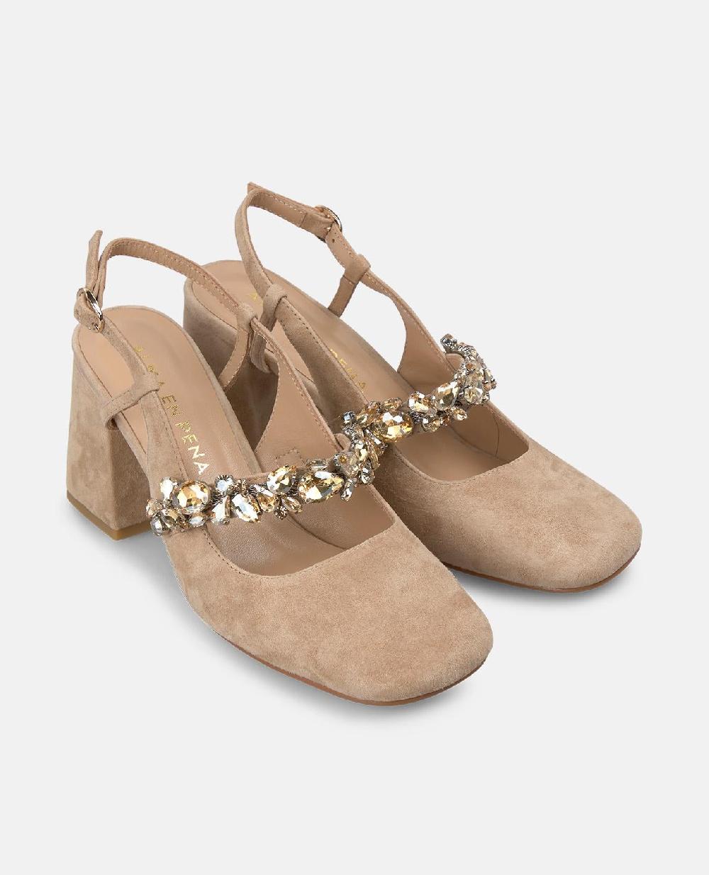 Alma en pena ZAPATO TACÓN TIRA DETALLE PEDRERÍA Rebajas de fin de temporada