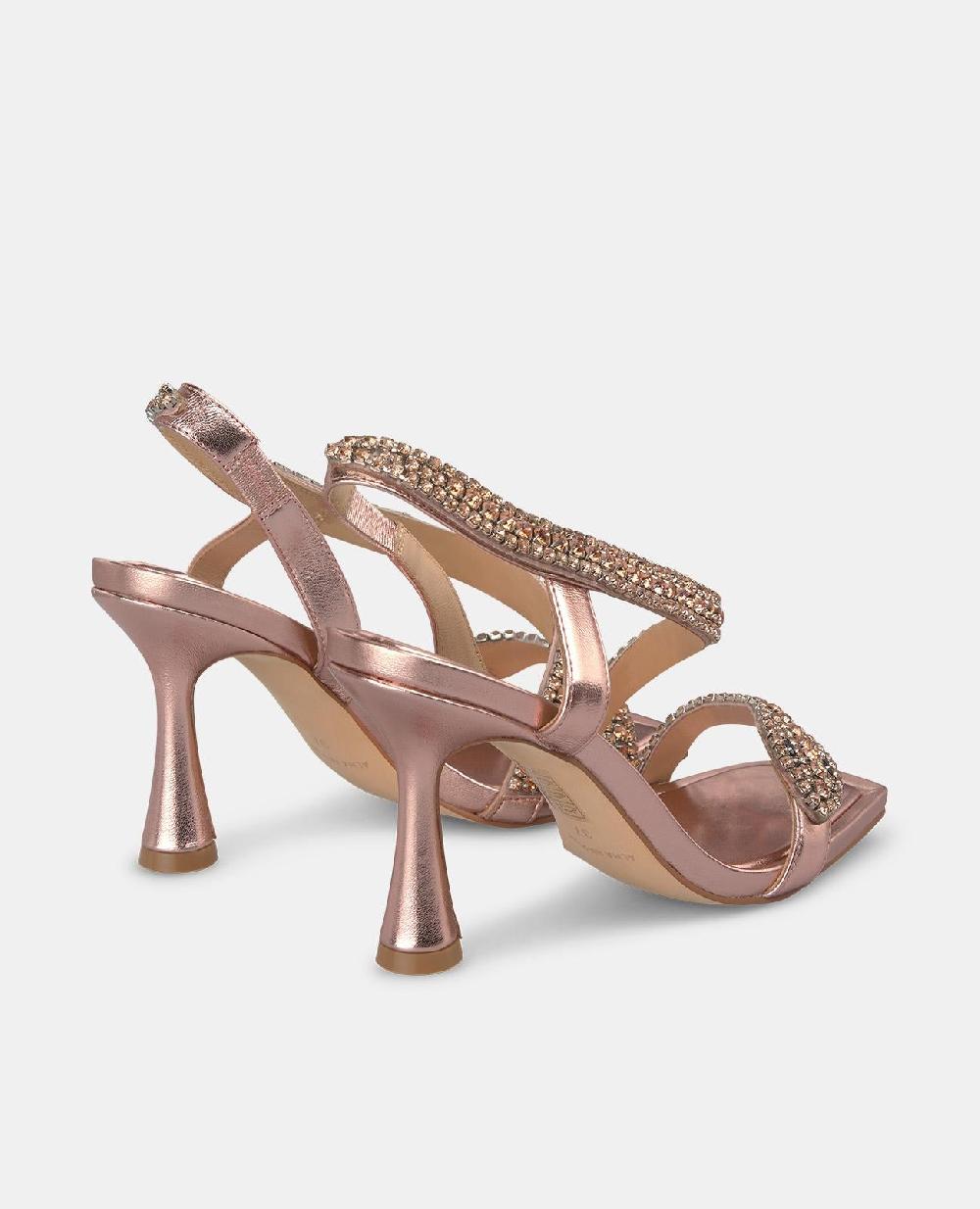 Alma en pena SANDALIA SERPIENTE TACÓN CIRCULAR En oferta