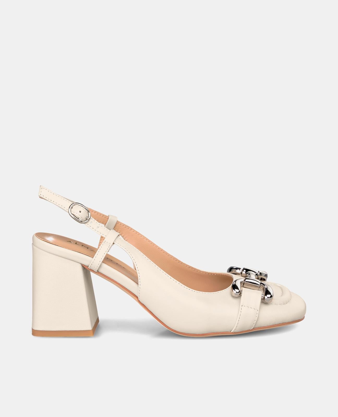 Alma en pena ZAPATO TACÓN CUADRADO HEBILLA