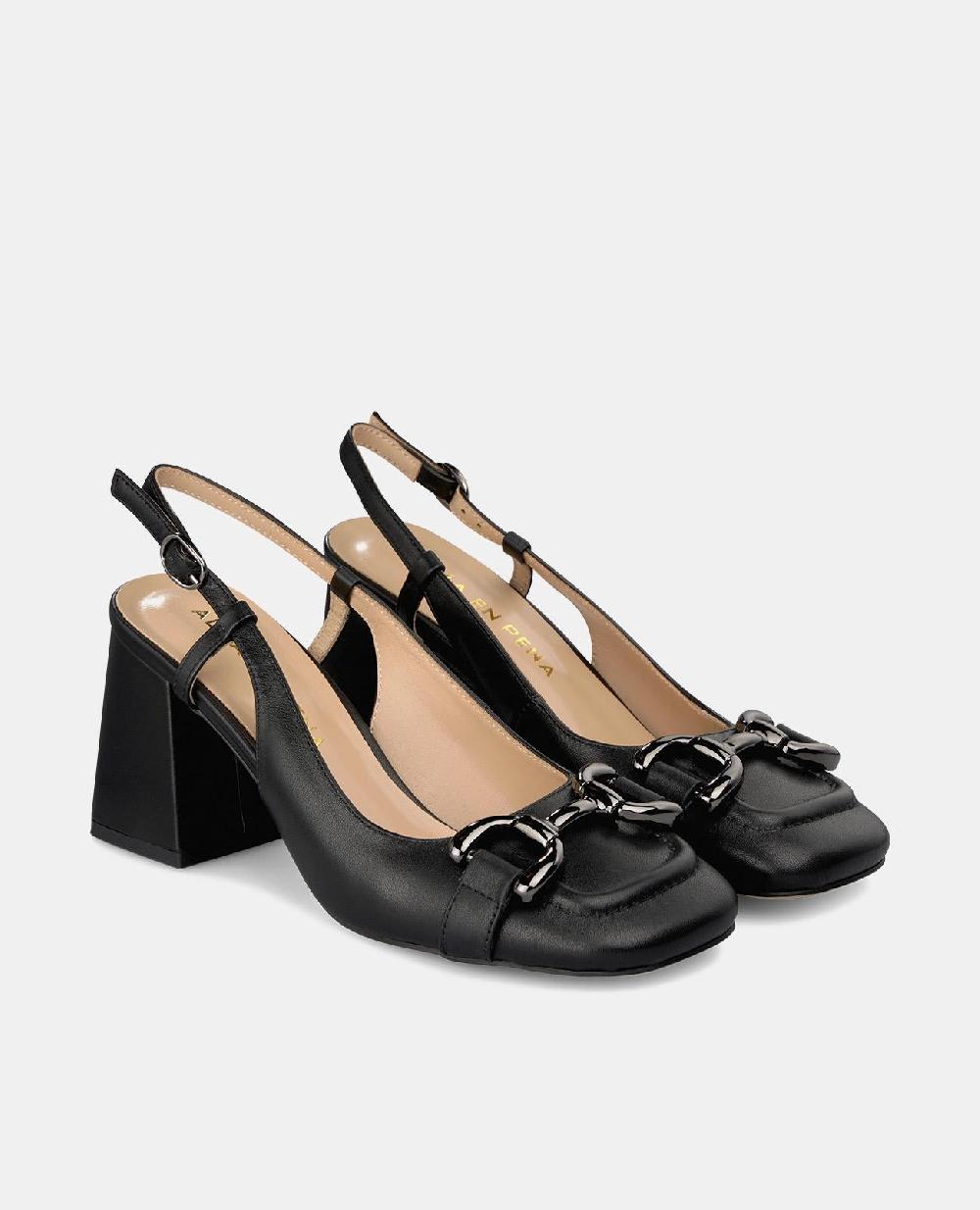 Alma en pena ZAPATO TACÓN CUADRADO HEBILLA 2025