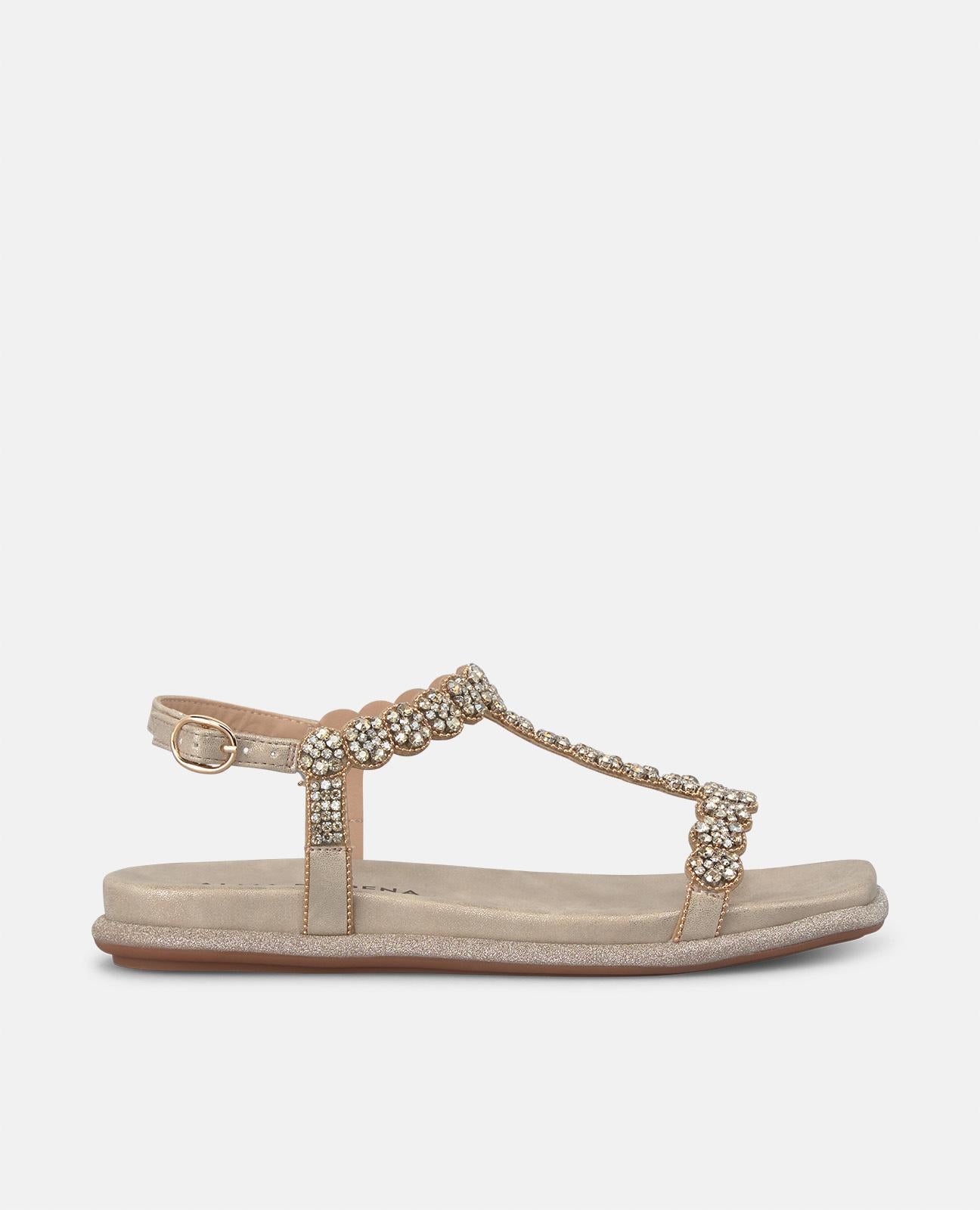Alma en pena SANDALIA PLANA DETALLES JOYA Rebajas top