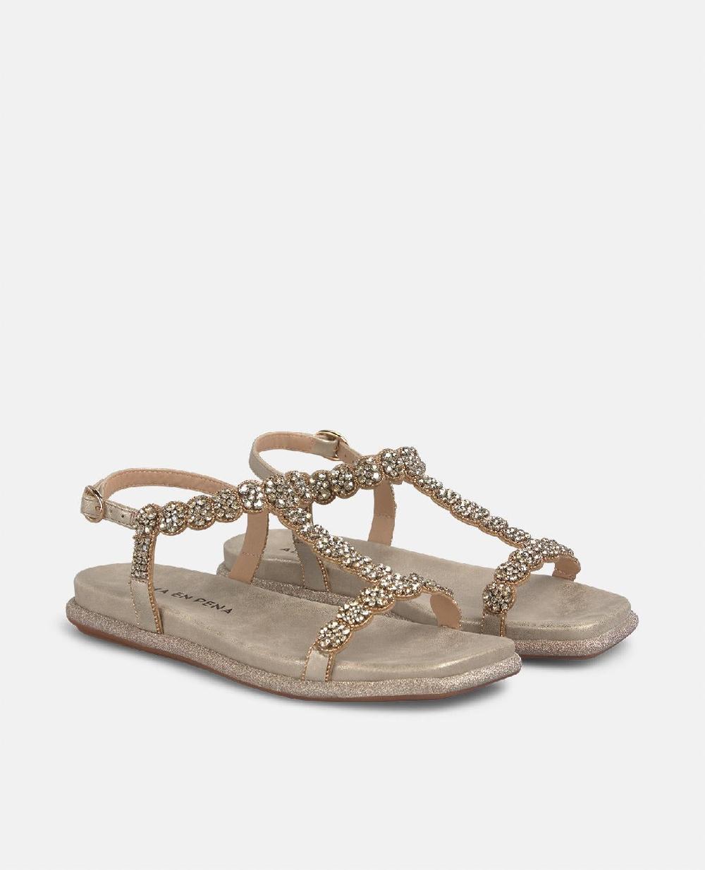 Alma en pena SANDALIA PLANA DETALLES JOYA Rebajas top