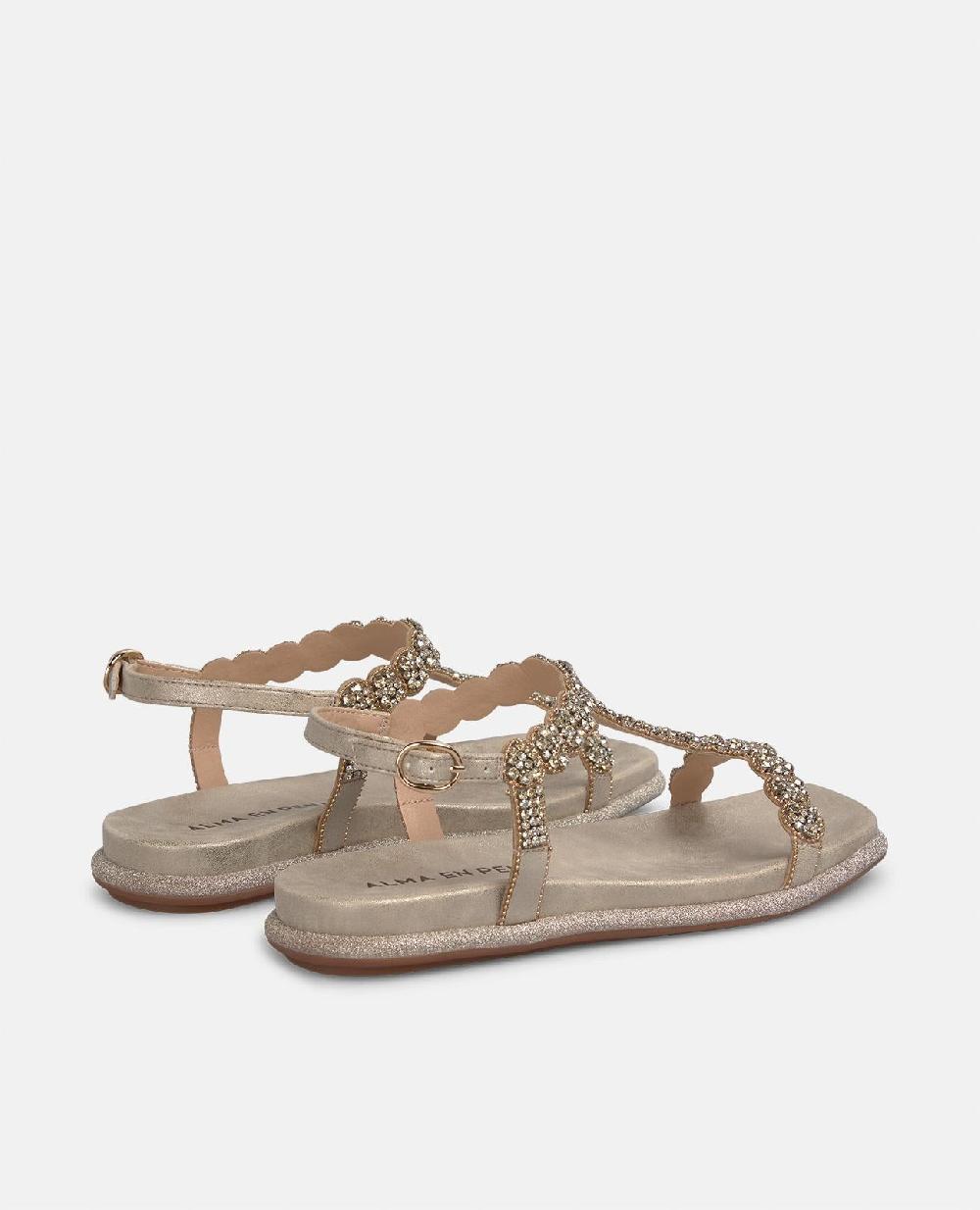 Alma en pena SANDALIA PLANA DETALLES JOYA Rebajas top