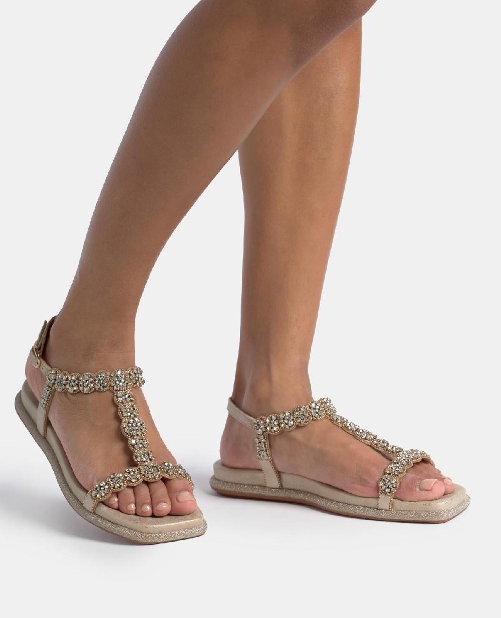 Alma en pena SANDALIA PLANA DETALLES JOYA Rebajas top