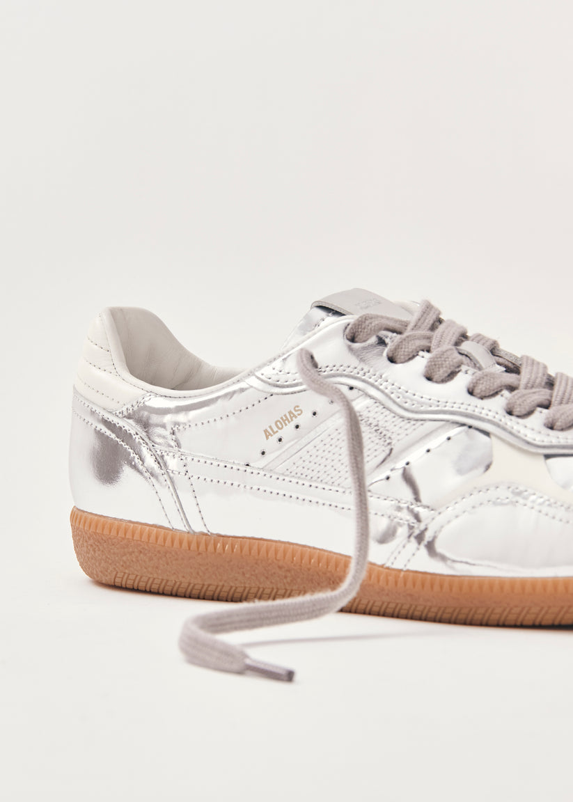 Alohas Tb.490 Rife Zapatillas de Piel Plateadas Limitado a 3 días