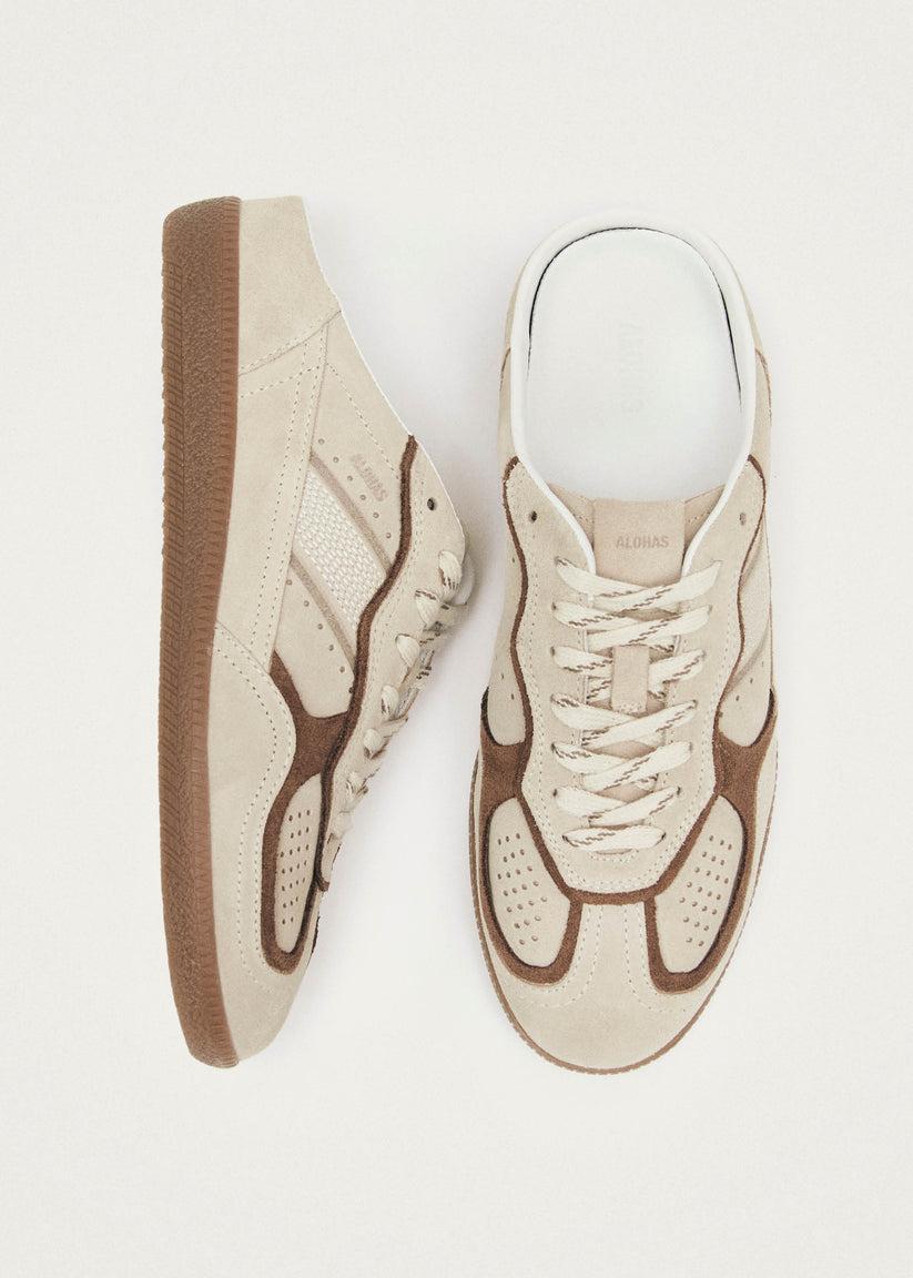 Alohas Tb.490 Mule Zapatillas de Cuero Color Crema Los más vendidos