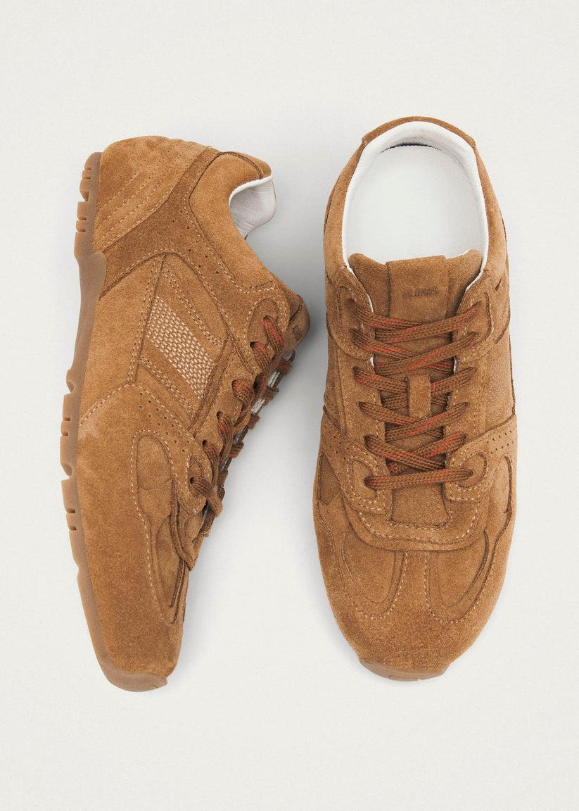 Alohas Tb.56 Suede Zapatillas de Cuero Color Camel Liquidación