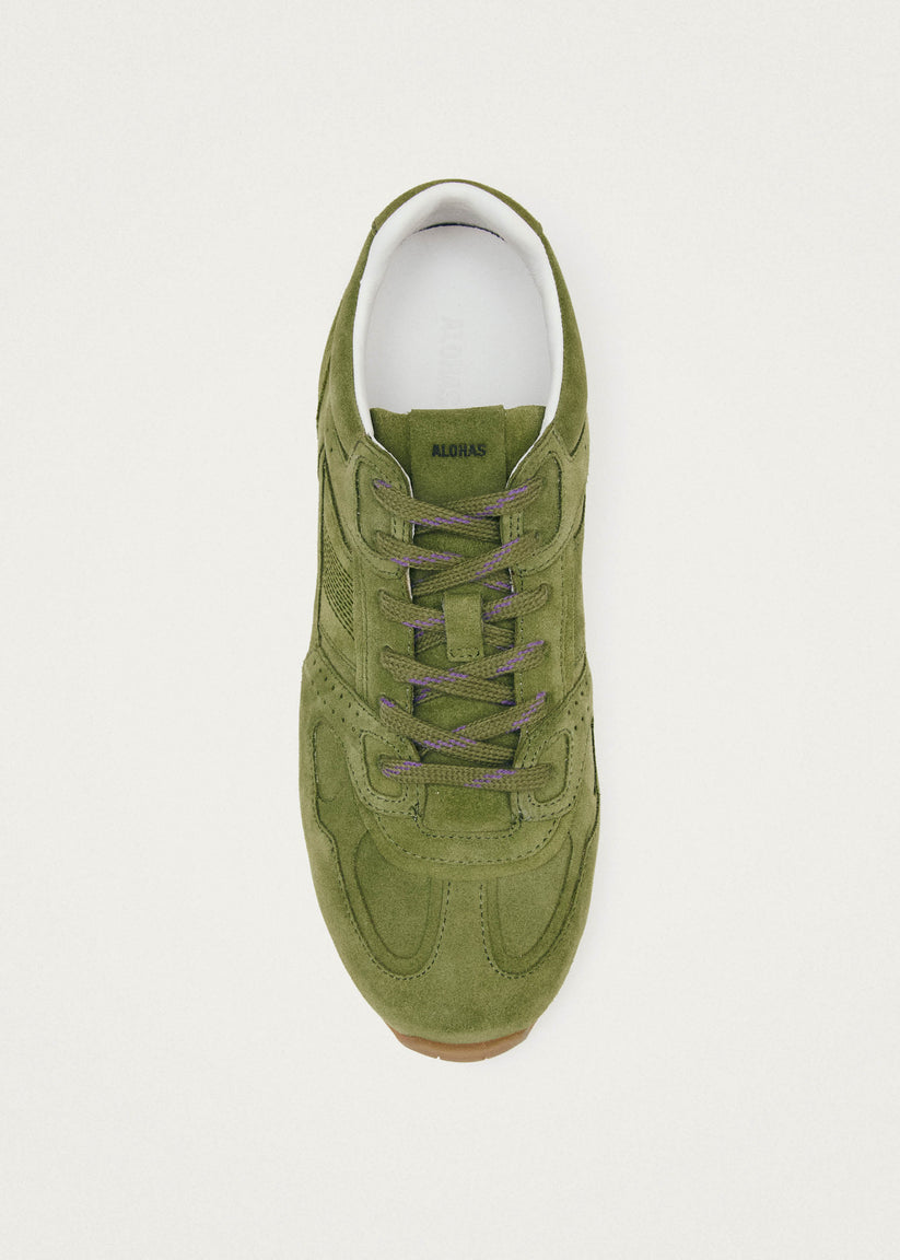 Alohas Tb.56 Suede Zapatillas de Cuero Verde Rebajas online