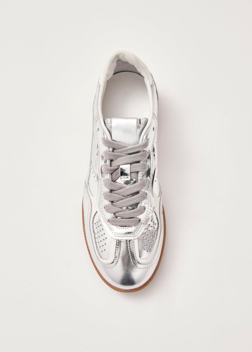 Alohas Tb.490 Rife Zapatillas de Piel Plateadas ÚLTIMAS EDICIONES