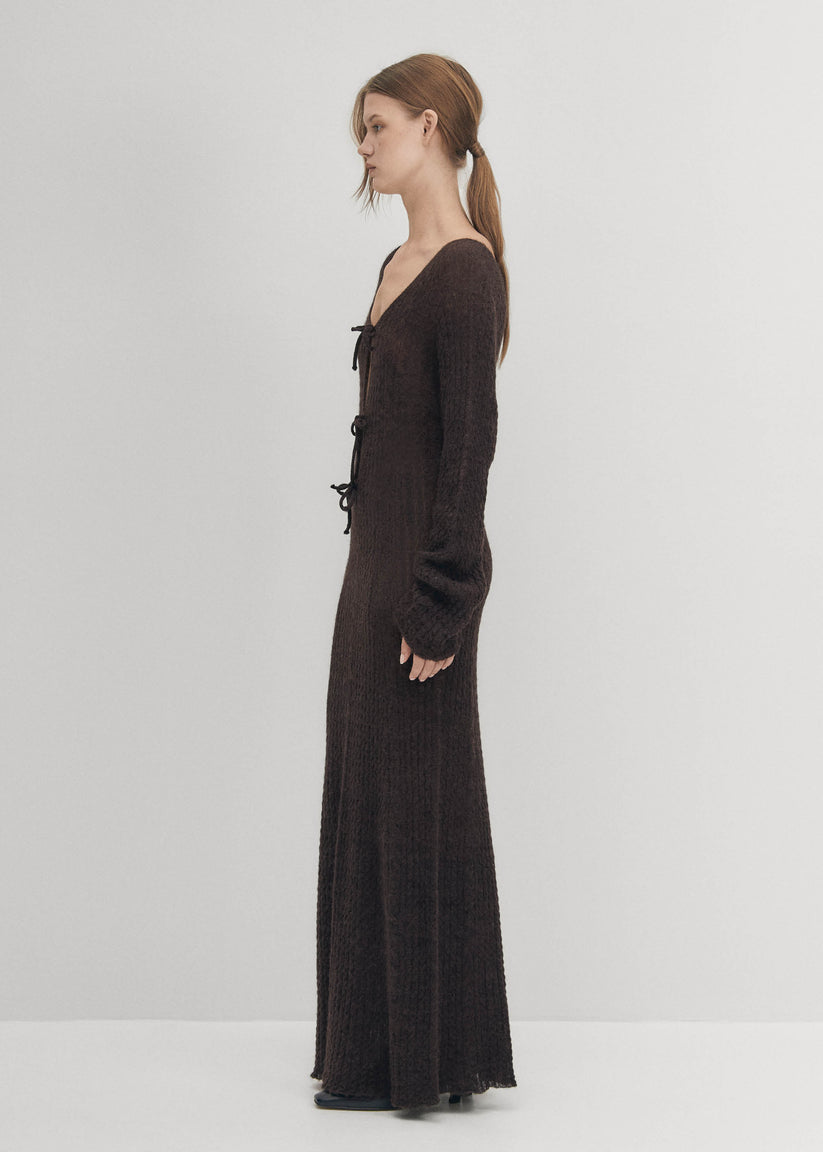Alohas Triza Vestido Marrón Venta caliente
