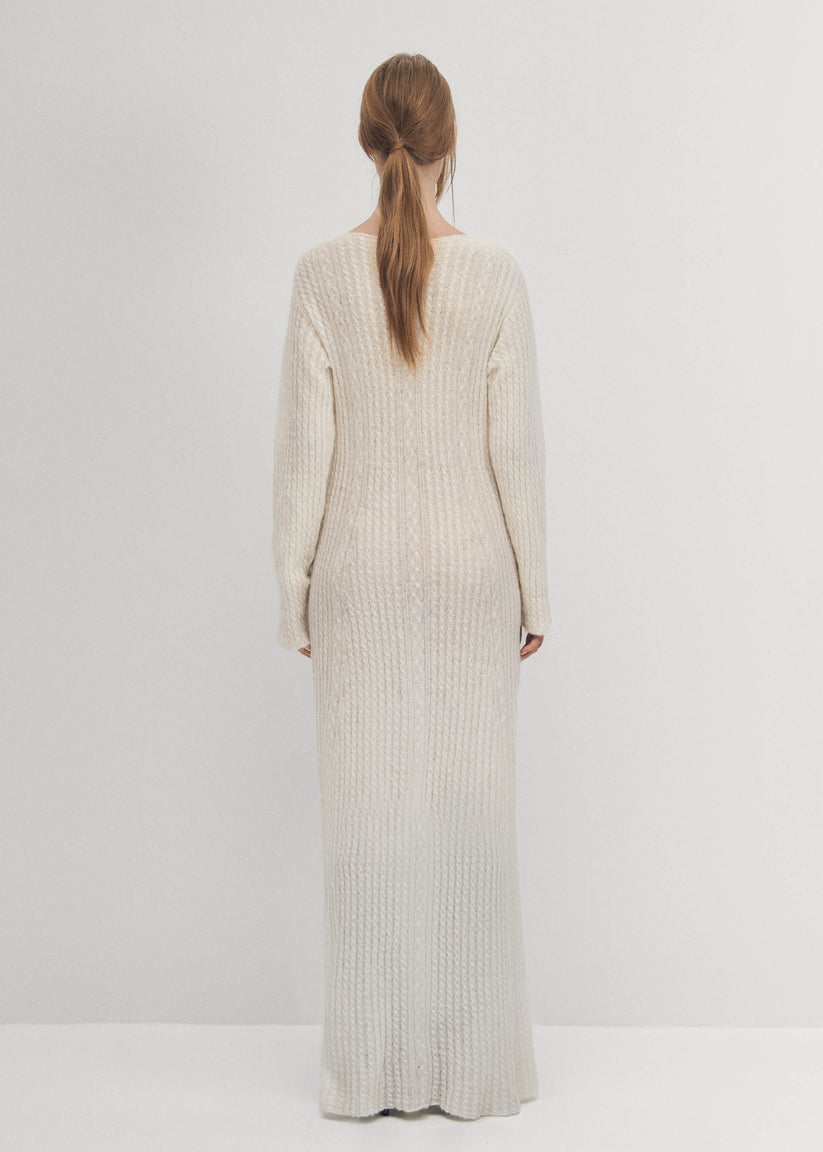 Alohas Triza Vestido Color Crema Gran oferta