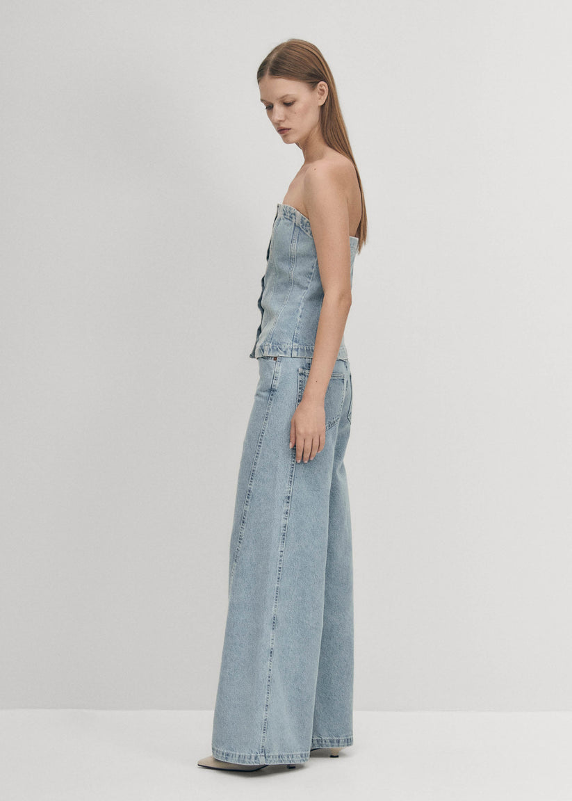 Alohas Troyes Top Vaquero Azul Tienda