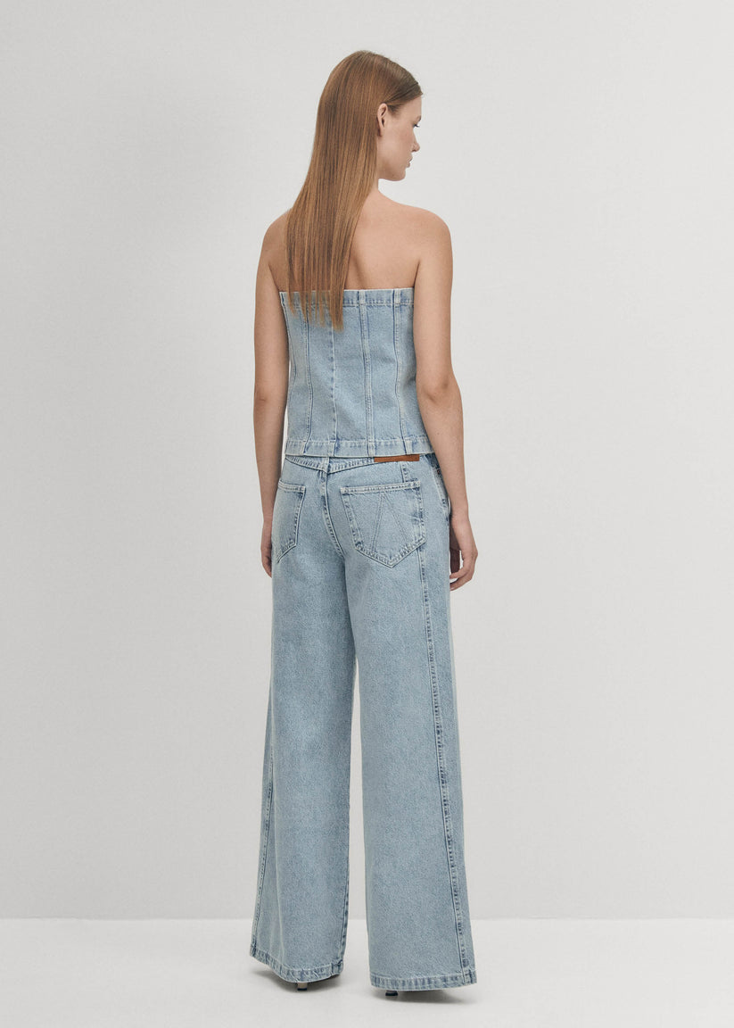 Alohas Troyes Top Vaquero Azul Tienda