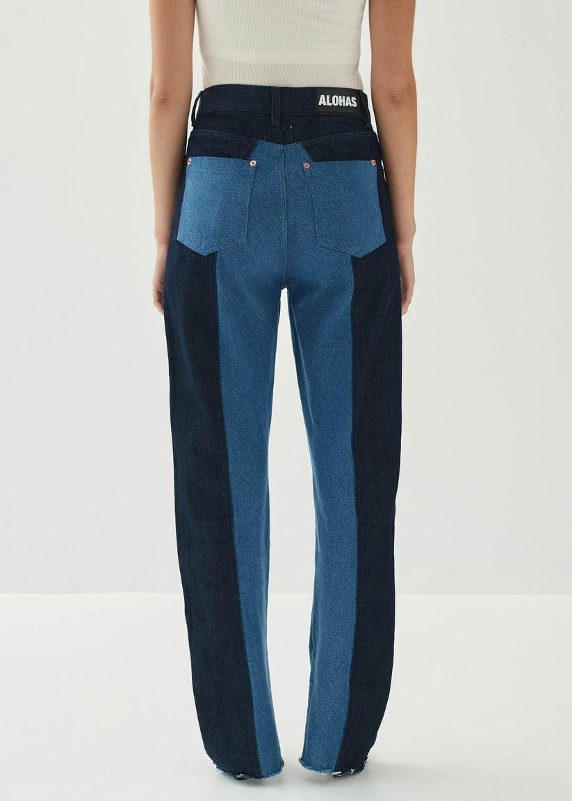 Alohas Kansas Bicolor Indigo Denim Trousers Rebajas top