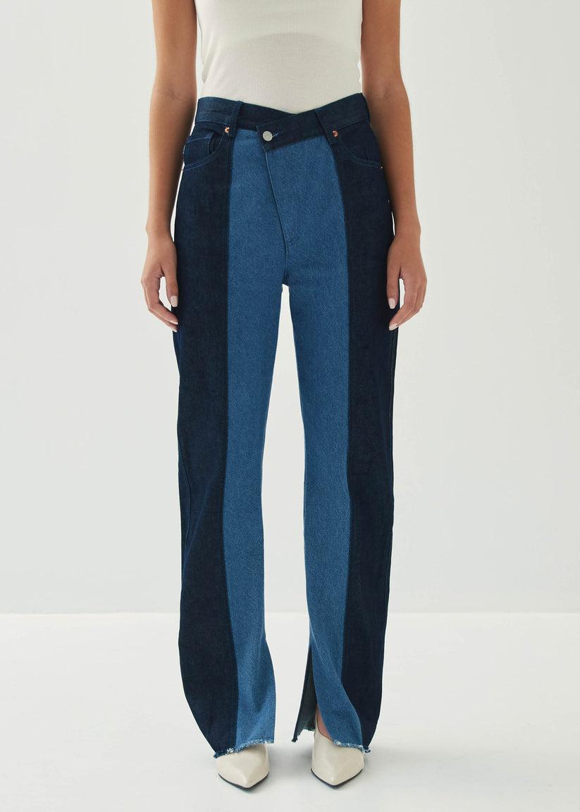 Alohas Kansas Bicolor Indigo Denim Trousers Rebajas top