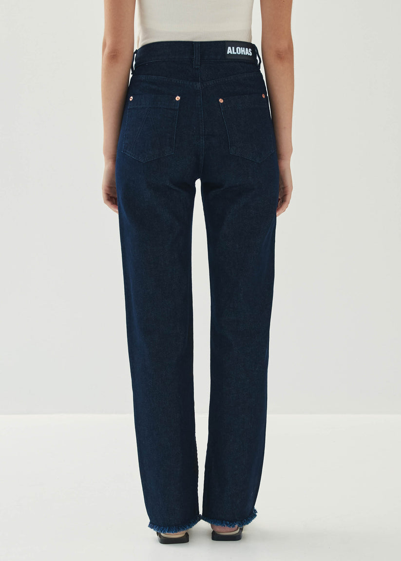 Alohas Kansas Indigo Denim Trousers Oferta especial