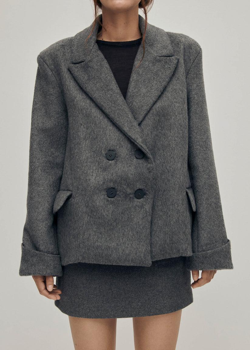 Alohas Mei Chaqueta de Lana Gris Último día