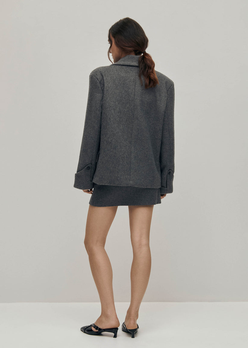Alohas Mei Chaqueta de Lana Gris Último día