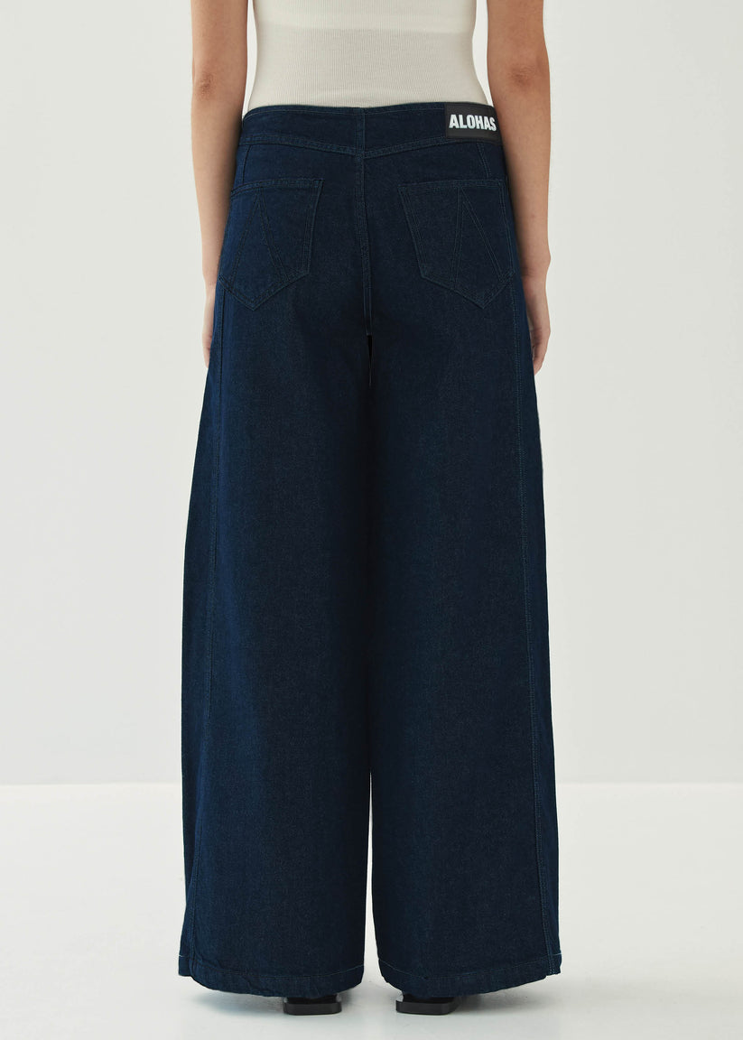 Alohas Magda Indigo Denim Trousers Solo hoy
