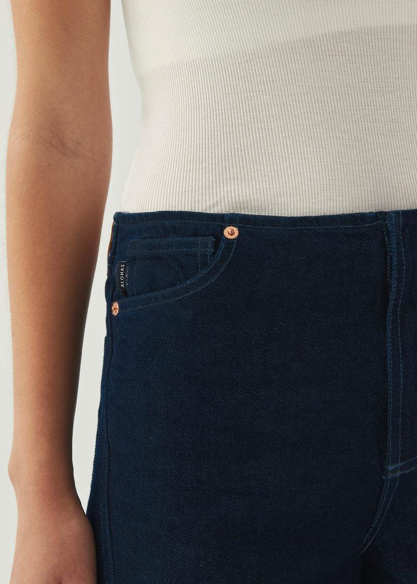 Alohas Magda Indigo Denim Trousers Solo hoy