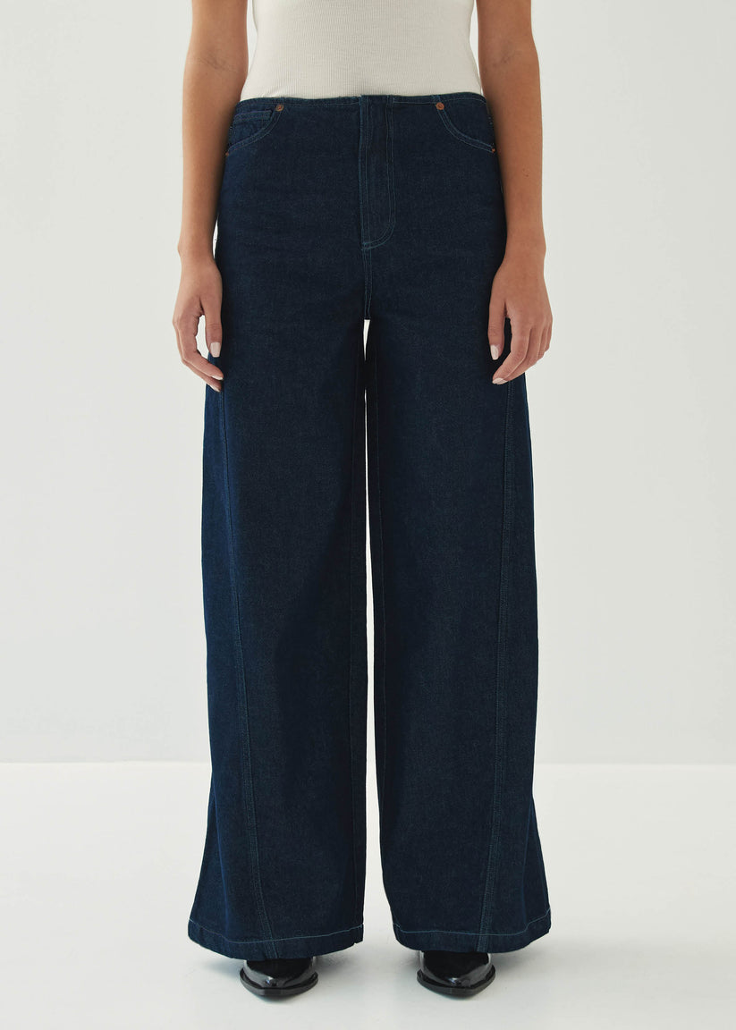 Alohas Magda Indigo Denim Trousers Solo hoy