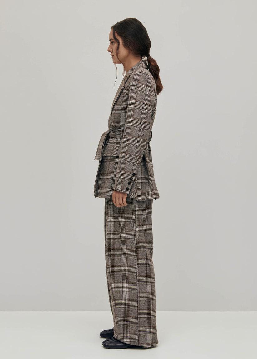 Alohas Nagano Blazer a Cuadros Marrón Precios de Black Friday