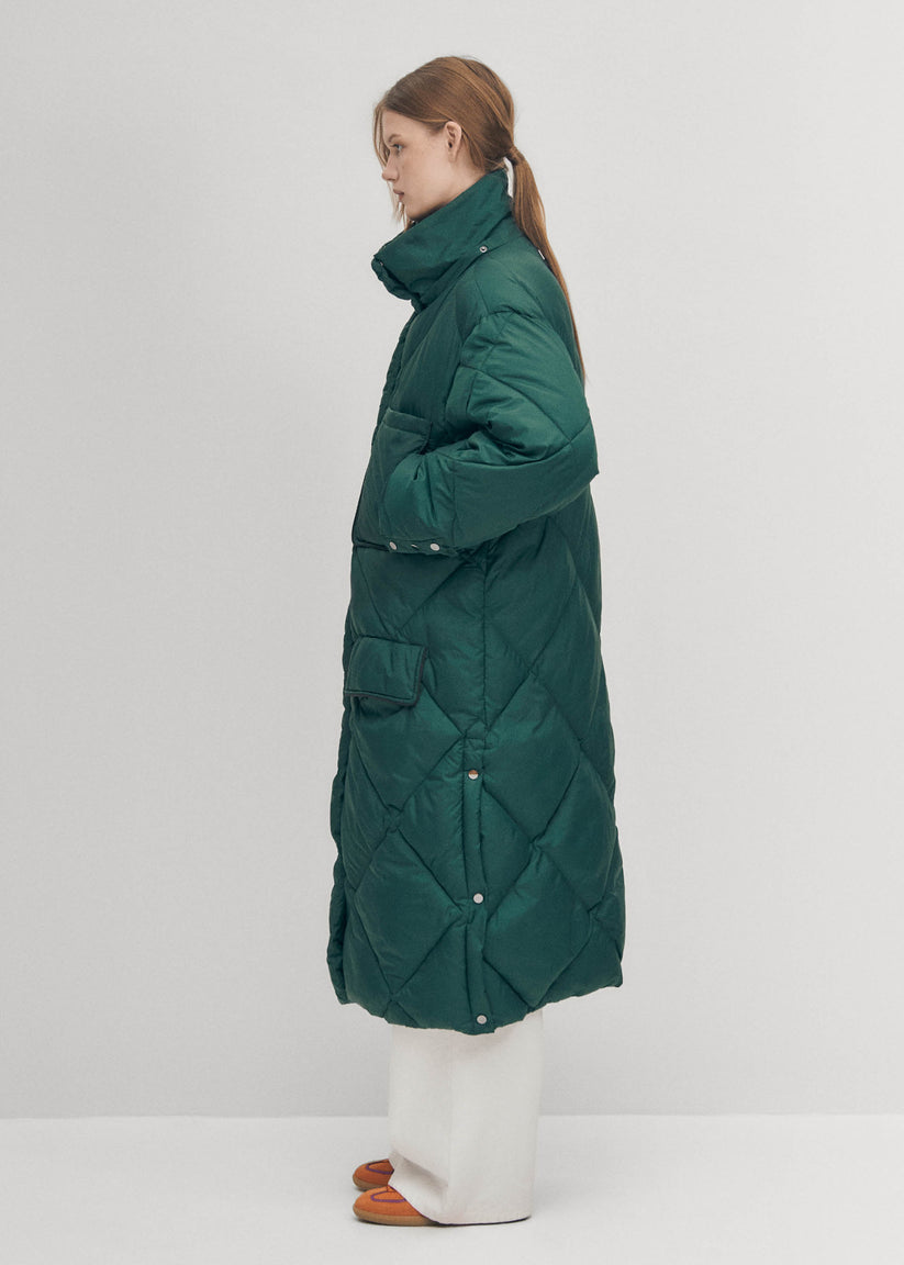 Alohas Colorado Abrigo Acolchado Verde Venta caliente