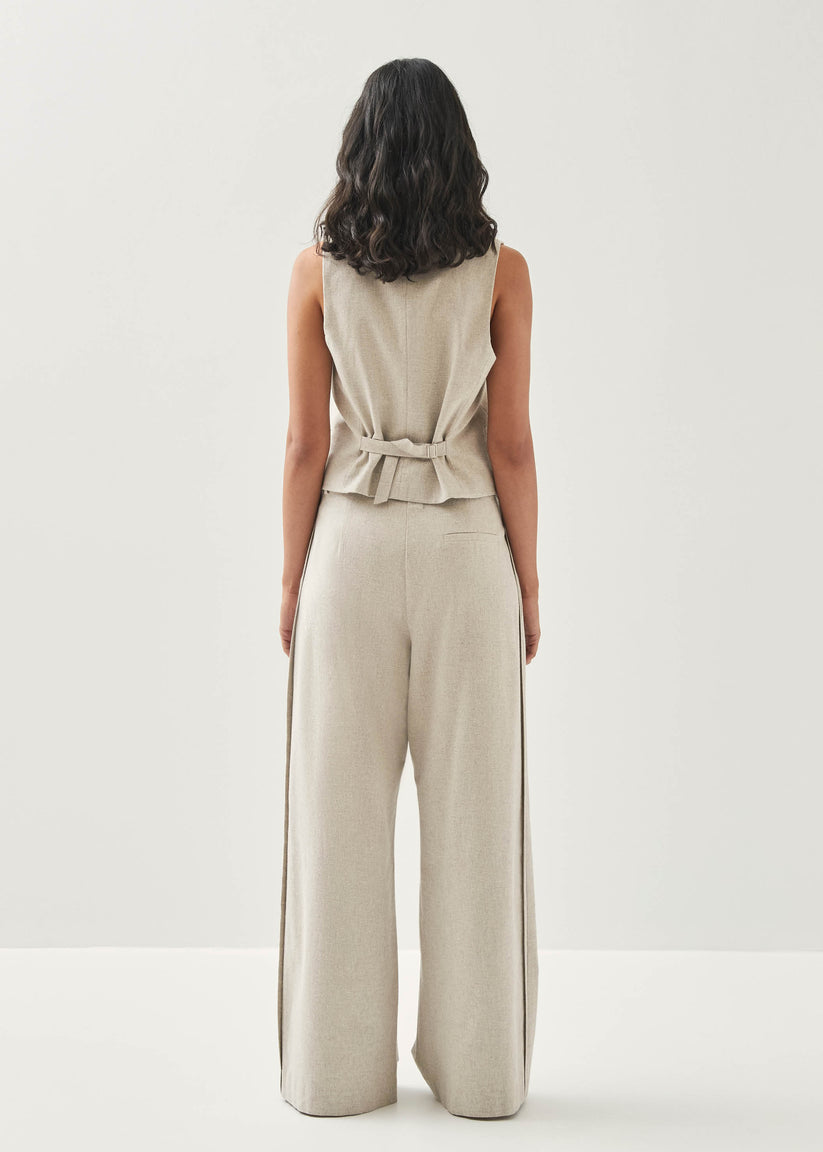 Alohas Meran Pantalones Color Crema Promoción por tiempo limitado