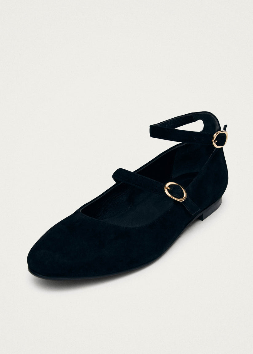 Alohas Evelyn Bailarinas Mary-Jane de Ante Negro Outlet online